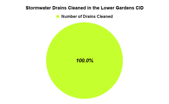 Stormwater Drains Cleaned in the Lower Gardens CID
